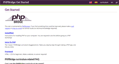 Desktop Screenshot of phpbridge.org
