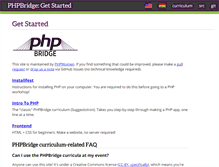 Tablet Screenshot of phpbridge.org